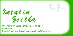 katalin zsilka business card